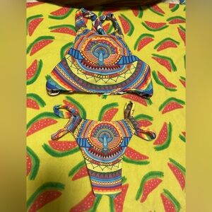 Moana bikini rainbow reversible bikini